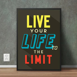 Life at Full Volume | Motivational Wall Frame
