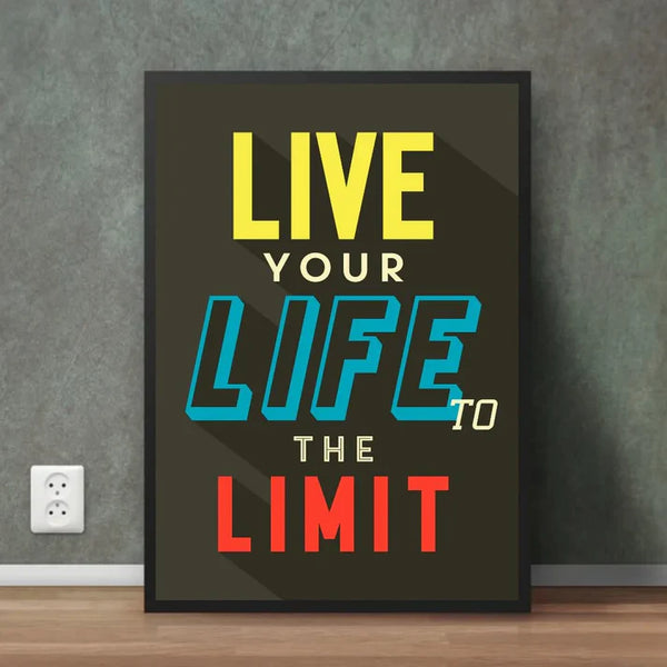 Life at Full Volume | Motivational Wall Frame