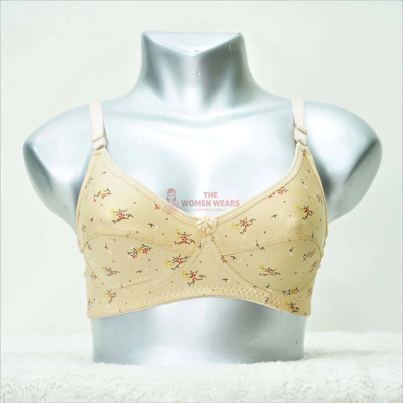 The women wears Cotton Bra Set