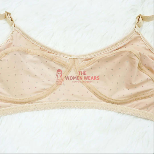 The women wears Cotton Bra Set